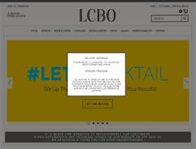 Tablet Screenshot of lcbo.com